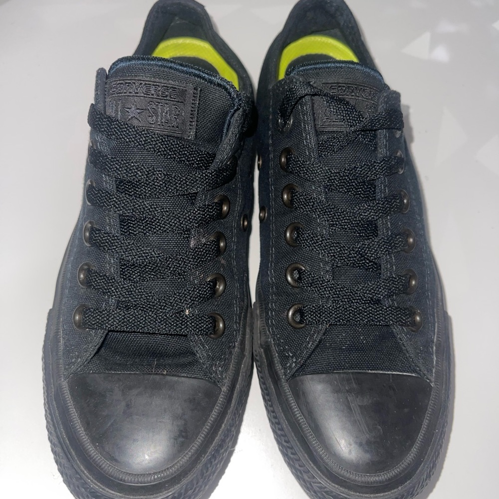 All black converse, size 7